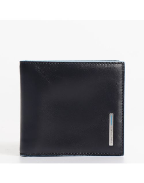 Piquadro wallet money clip Blue Square